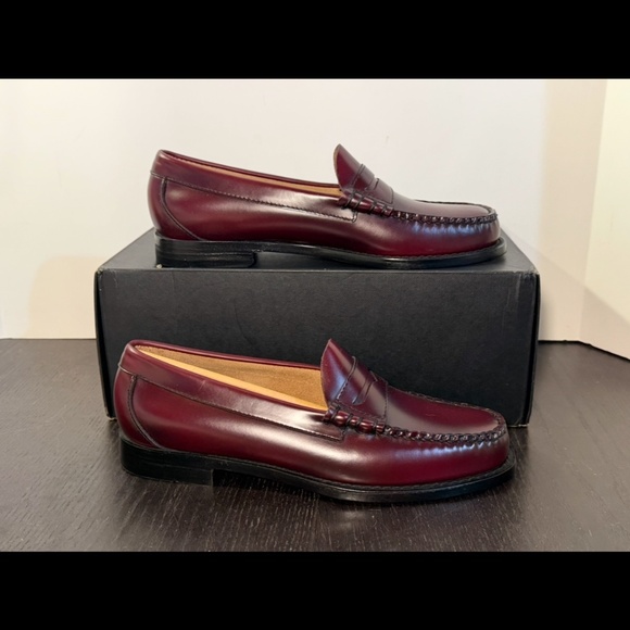 G.H. Bass Originals Larson Weejuns® Penny Loafer Leather Shoes Wine Mens 8D main image 13